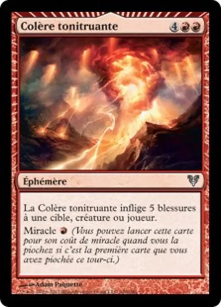 Colère tonitruante, carte Magic AVR 160 — extension Avacyn ressuscitée