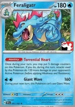 Feraligatr, Pokémon card PPS 041-5 — Play! Pokémon Prize Pack Series set