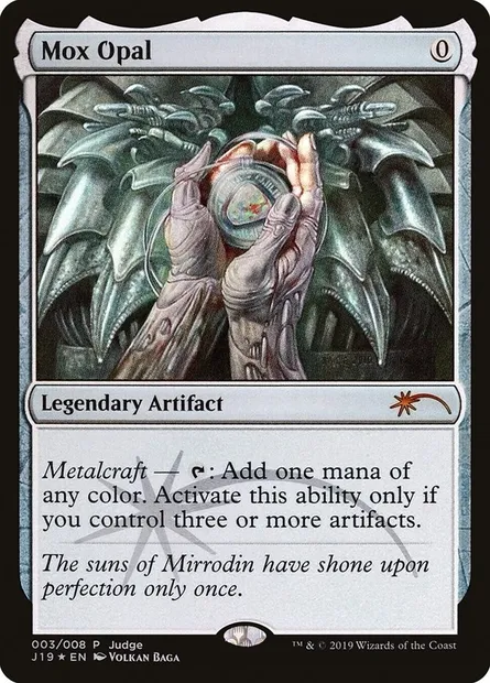 Mox Opal, Magic card J19 3 — Judge Gift Cards 2019 set