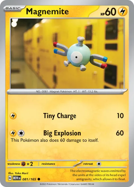 Magnemite, Pokémon card MEW 081 — 151 set