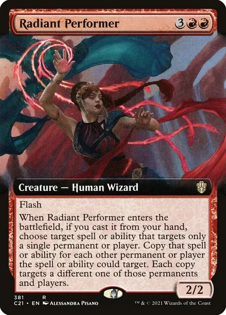 Radiant Performer, Magic card C21 381 — Commander 2021 set