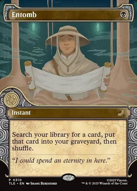 Entomb, Magic card TLE 310 — Avatar: The Last Airbender Eternal set