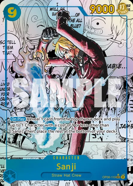Sanji, One Piece card OP06-119 — WINGS OF THE CAPTAIN set