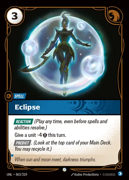 Eclipse, carte Riftbound UNL 063 — extension Unleashed