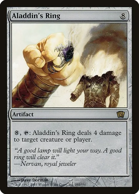 Aladdin's Ring, Magic card 8ED 291★ — Eighth Edition set