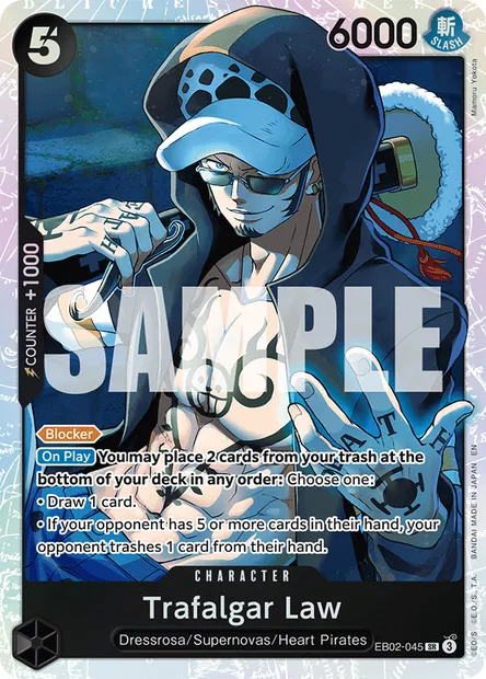 Trafalgar Law, One Piece card EB02-045 — Anime 25th Collection set
