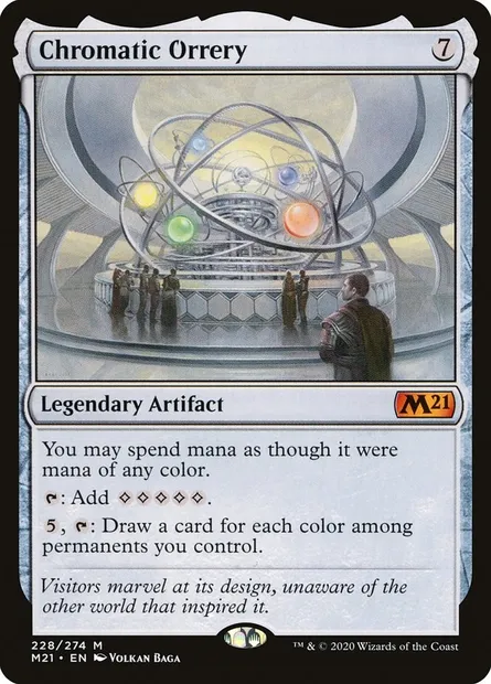 Chromatic Orrery, Magic card M21 228 — Core Set 2021 set