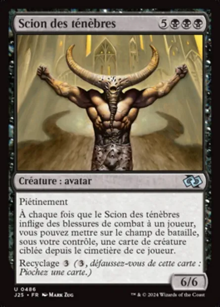 Scion des ténèbres, carte Magic J25 486 — extension Foundations Jumpstart