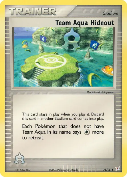 Team Aqua Hideout, Pokémon card MA 78 — Team Magma vs Team Aqua set