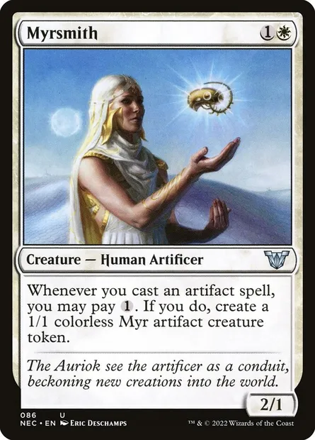 Myrsmith, Magic card NEC 86 — Neon Dynasty Commander set