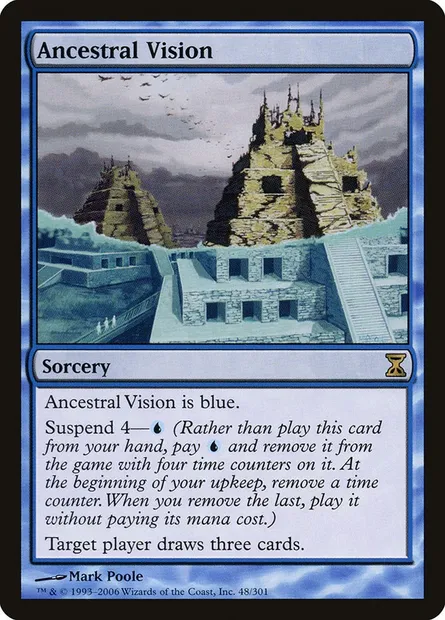 Vision ancestrale, carte Magic TSP 48 — extension Spirale Temporelle