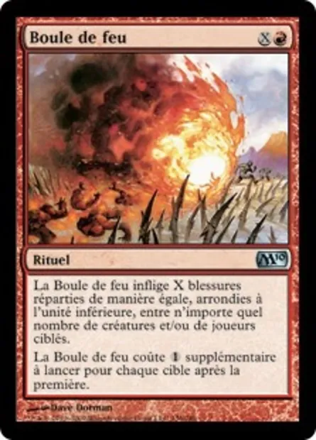 Boule de feu, carte Magic M10 136 — extension Magic 2010