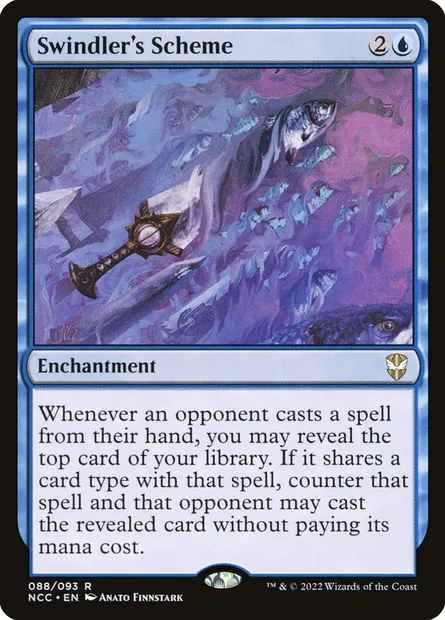 Swindler's Scheme, Magic card NCC 88 — New Capenna Commander set
