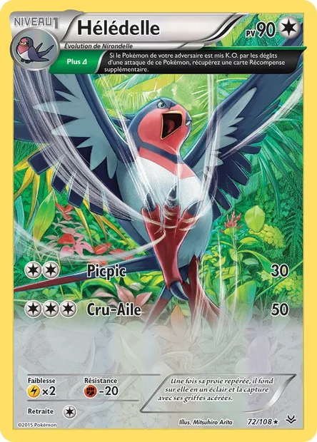 Hélédelle, carte Pokémon ROS 72 — extension Ciel Rugissant