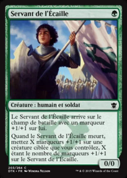 Servant de l'Écaille, carte Magic DTK 203 — extension Les Dragons de Tarkir