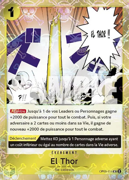El Thor, carte One Piece OP05-114 — extension AWAKENING OF THE NEW ERA