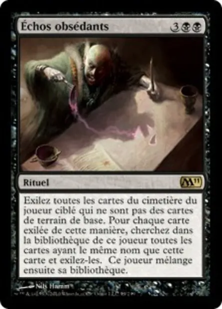 Échos obsédants, carte Magic M11 99 — extension Magic 2011