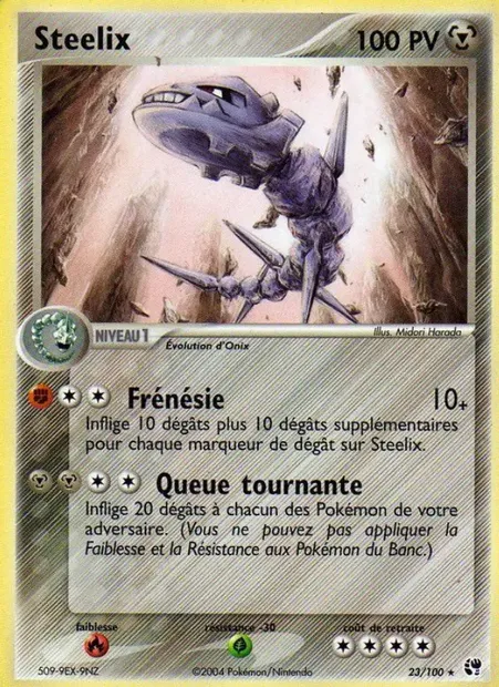 Steelix, carte Pokémon SS 23 — extension EX Tempête de sable