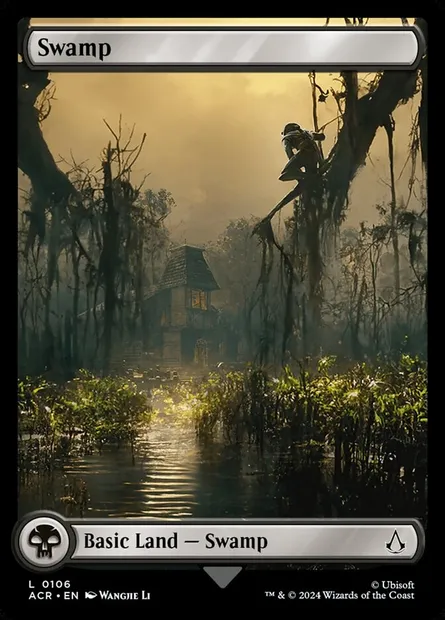 Swamp, Magic card ACR 106 — Assassin's Creed set