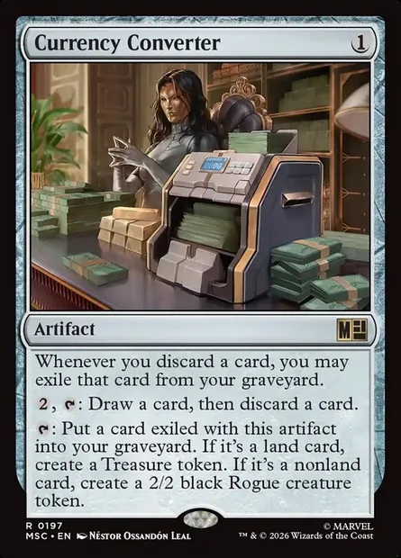 Currency Converter, Magic card MSC 197 — Marvel Super Heroes Commander set