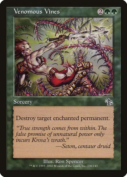 Vignes vénéneuses, carte Magic JUD 136 — extension Jugement