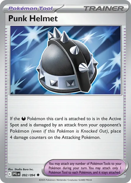 Punk Helmet, Pokémon card PFL 092 — Phantasmal Flames set