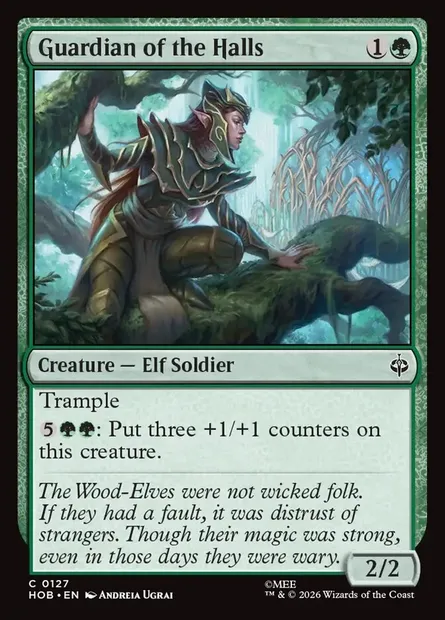 Guardian of the Halls, Magic card HOB 127 — The Hobbit set