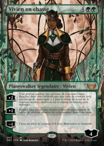 Vivien en chasse, carte Magic SNC 283 — extension Les rues de la Nouvelle-Capenna