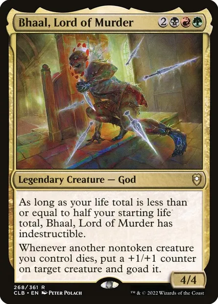 Bhaal, Lord of Murder, Magic card CLB 268 — Commander Legends: Battle for Baldur's Gate set