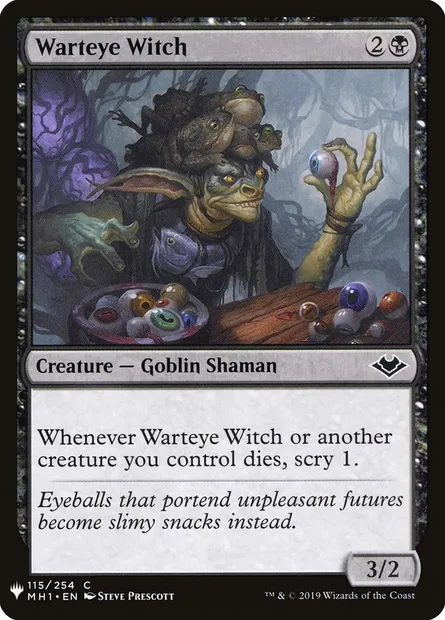 Envoûteur verrucœil, carte Magic PLST MH1-115 — extension The List