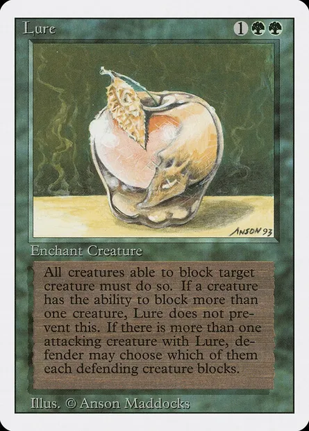 Leurre, carte Magic 3ED 212 — extension Revised Edition
