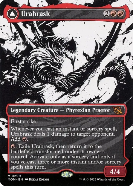 Urabrask // The Great Work, Magic card MOM 299 — March of the Machine set