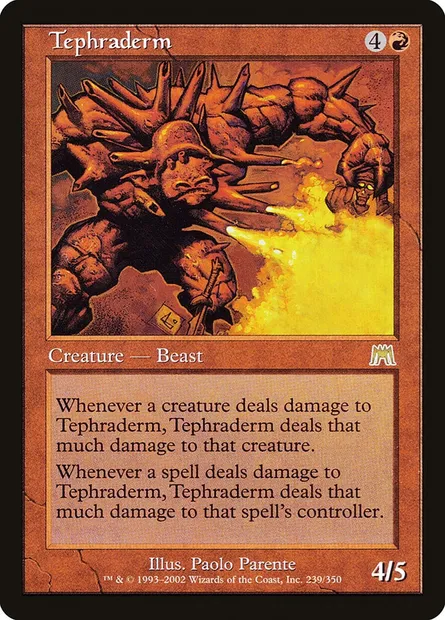 Tephraderm, Magic card ONS 239 — Onslaught set