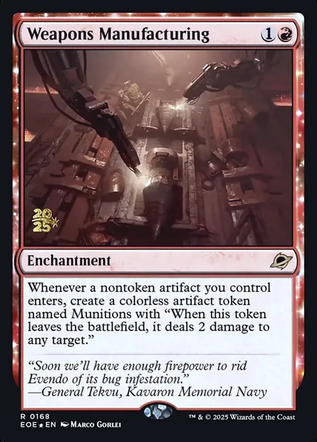 Weapons Manufacturing, Magic card PEOE 168s — Edge of Eternities Promos set
