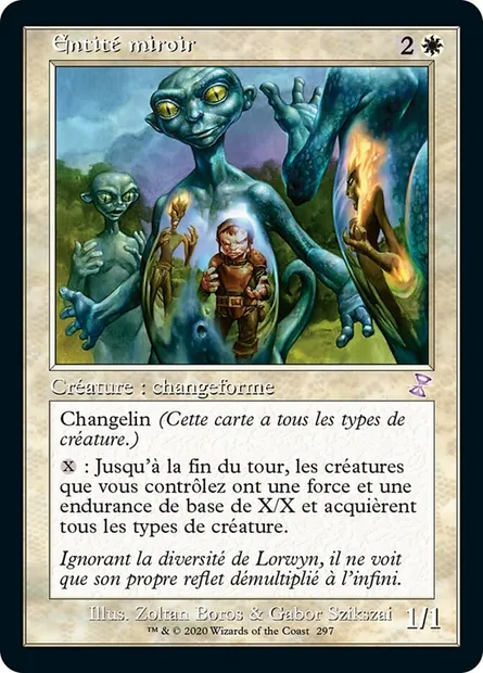 Entité miroir, carte Magic TSR 297 — extension Spirale Temporelle Remastered