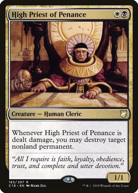 High Priest of Penance, Magic card C18 183 — Commander 2018 set
