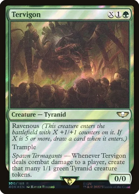 Tervigon, carte Magic 40K 100★ — extension Warhammer 40,000 Commander