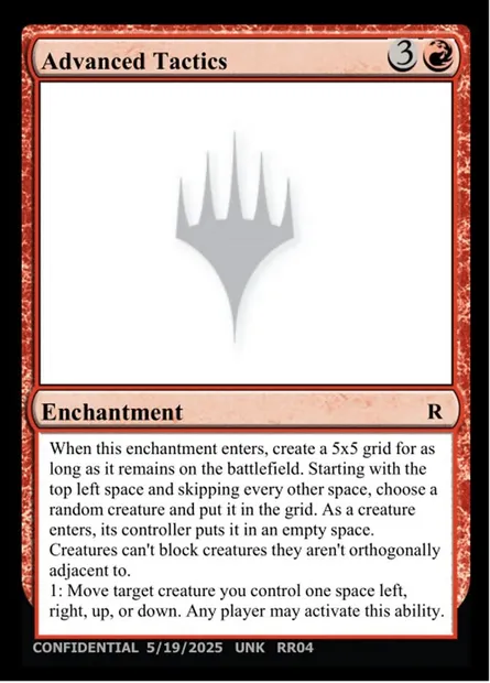 Advanced Tactics, carte Magic UNK RR04g — extension Unknown Event