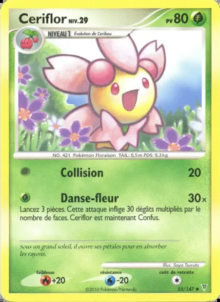 Ceriflor, carte Pokémon SV 55 — extension Vainqueurs Suprêmes