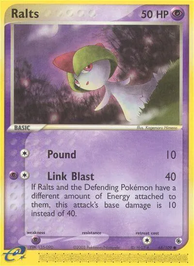 Ralts, Pokémon card RS 68 — Ruby & Sapphire set
