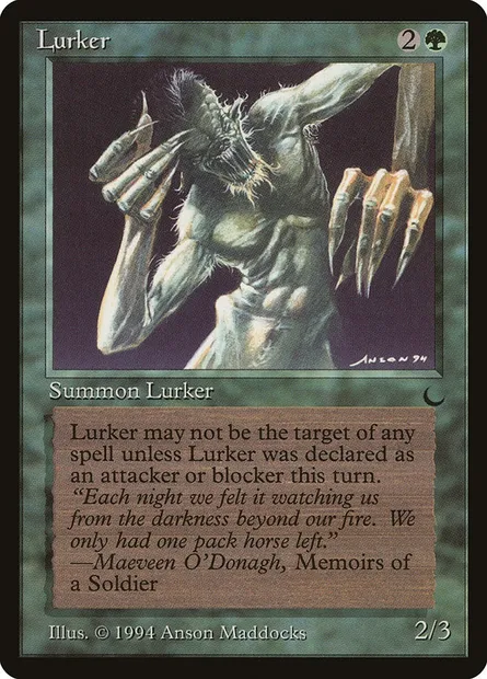 Lurker, carte Magic DRK 80 — extension The Dark