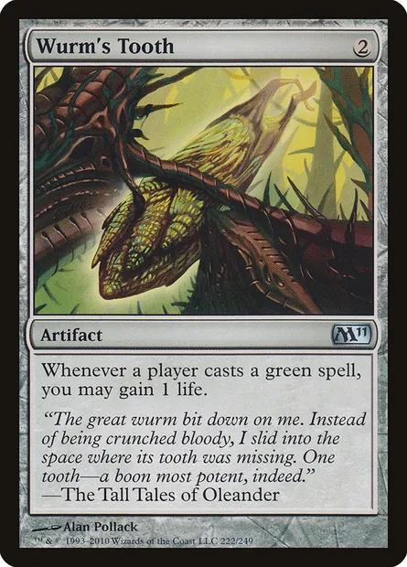 Wurm's Tooth, Magic card M11 222 — Magic 2011 set