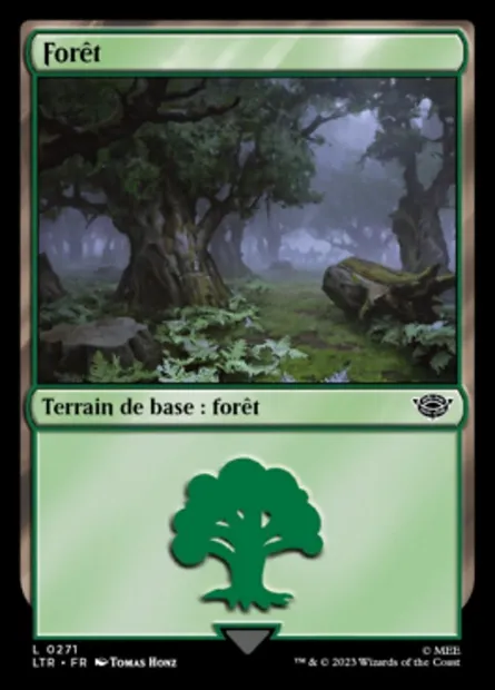 Forêt, carte Magic LTR 271 — extension Le Seigneur des Anneaux : chroniques de la Terre du Milieu