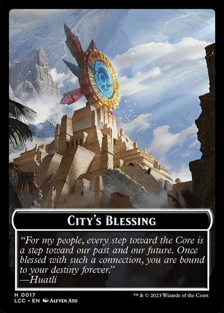 City's Blessing, carte Magic TLCC 17 — extension The Lost Caverns of Ixalan Commander Tokens