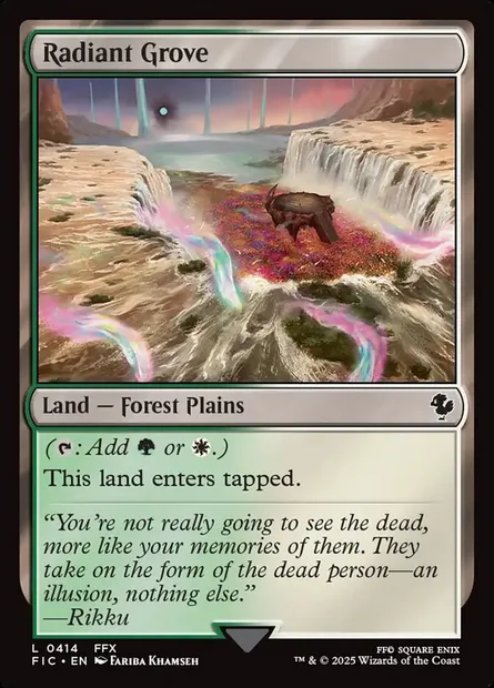 Radiant Grove, Magic card FIC 414 — Final Fantasy Commander set