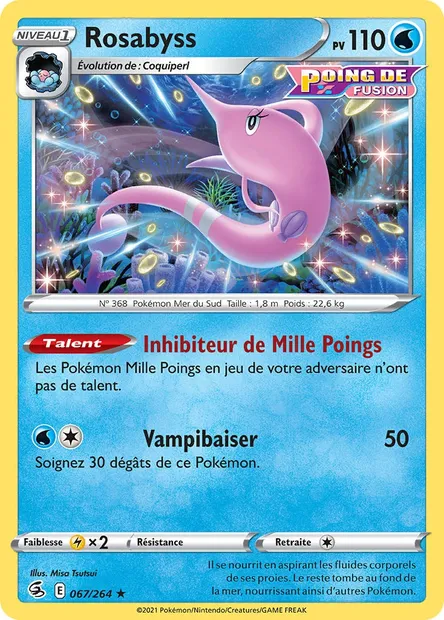 Rosabyss, carte Pokémon FST 67 — extension Poing de Fusion