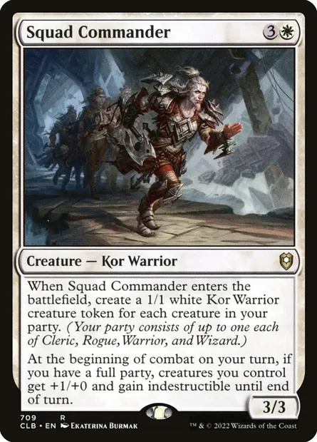 Squad Commander, Magic card CLB 709 — Commander Legends: Battle for Baldur's Gate set