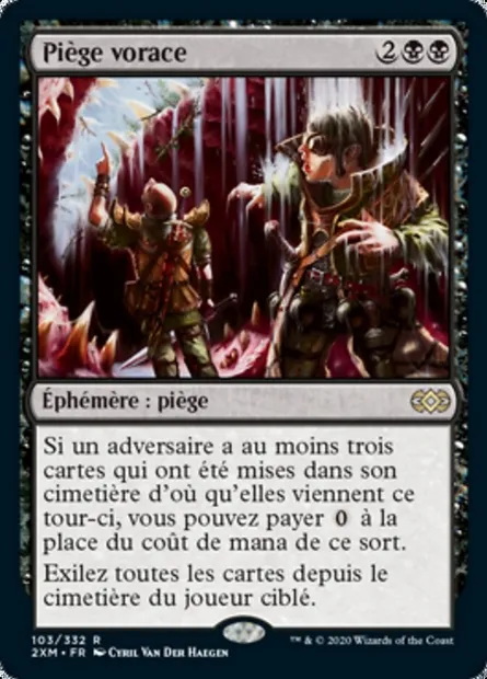 Piège vorace, carte Magic 2XM 103 — extension Double Masters