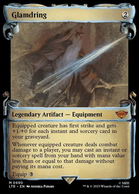 Glamdring, carte Magic LTR 690 — extension Le Seigneur des Anneaux : chroniques de la Terre du Milieu