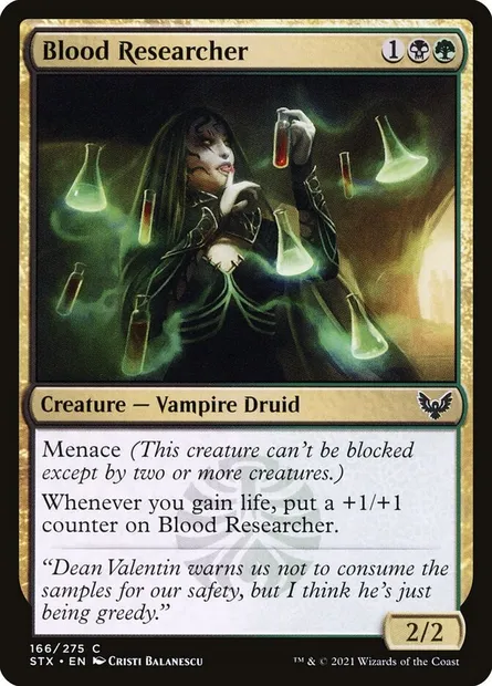 Blood Researcher, Magic card STX 166 — Strixhaven: School of Mages set